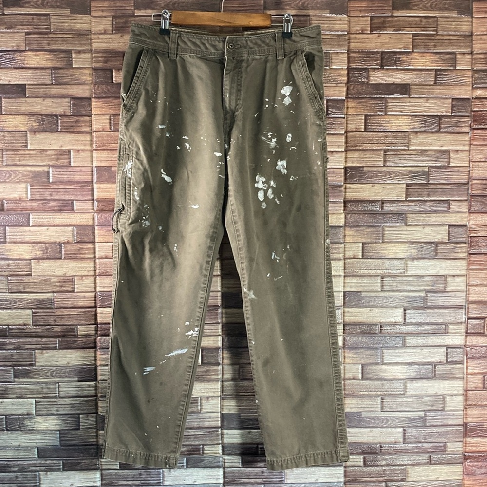 Mens Vintage G.H Bass Green Work Pants Size 34x32
